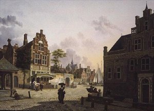 Veduta di una città da Isidor Verheyden