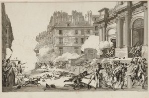 13 Vendémiaire. La repressione della rivolta realista di Napoleone Bonaparte a Parigi da Isidore Stanislas Helman