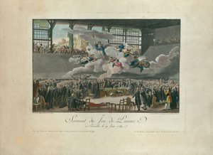 Il giuramento della Pallacorda del 20 giugno 1789 da Isidore Stanislas Helman