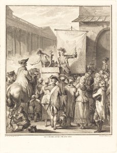 Le charlatan francais da Isidore Stanislas Helman after Jean Duplessi Bertaux