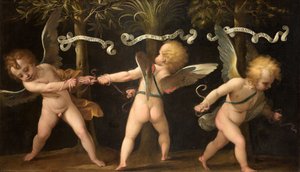 Allegoria con Cherubini Alati, c. 1635 da Isidoro Bianchi