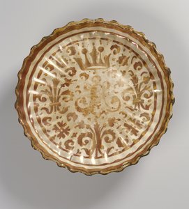 Piatto decorato, moresco