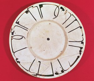 Piatto decorato con un