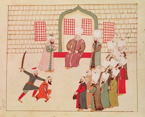 Ms 1671 Un visir che osserva un