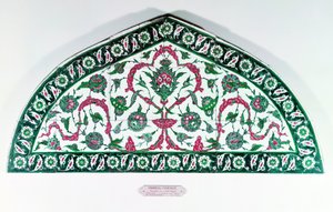 Architrave piastrellato, da Istanbul, Turchia da Islamic School