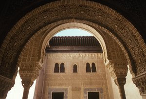 Vista del palazzo dal patio de Mexuar da Islamic School