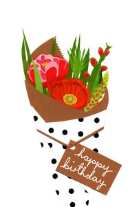 Bouquet di compleanno, 2014 (carta tagliata)