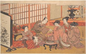 Una finta cerimonia di matrimonio da Isoda Koryusai