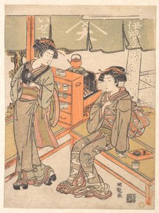 Alla casa da tè Ise-ya da Isoda Koryusai