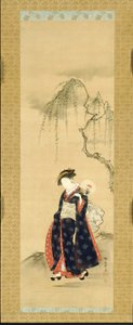 Bellezza sotto un salice da Isoda Koryusai