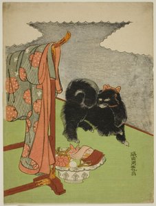 Cane nero da Isoda Koryusai