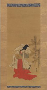Cortigiana-danzatrice Shirabyoshi per il nuovo anno da Isoda Koryusai