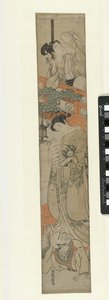 Parodia del settimo atto del dramma Chushingura da Isoda Koryusai