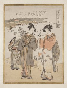 Tramonto a Kawari da Isoda Koryusai