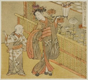 Il Nono Mese (Kikuzuki), dalla serie "Dodici Mesi alla Moda (Furyu juni tsuki)" da Isoda Koryusai