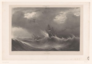 Navi in mare tempestoso (serie: Schilderijen uit de collectie van het Palais Royal)