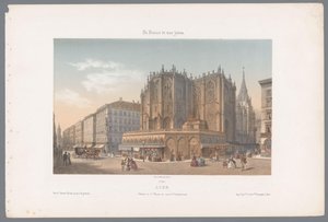 Vista della chiesa di Saint-Nizier e della rue de l
