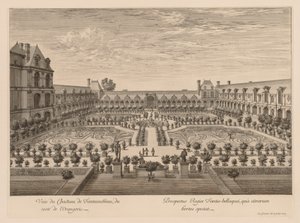 Veduta del Castello di Fontainebleau, dall