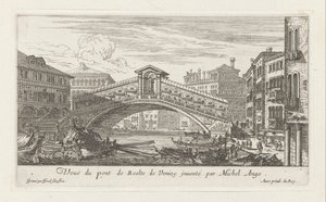 Vista del ponte di Rialto e del Canal Grande, Venezia da Israël Silvestre