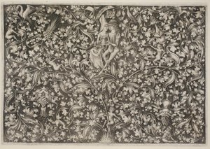 Ornamento con amanti da Israhel van Meckenem
