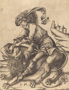 Sansone e il leone, ca. 1475
