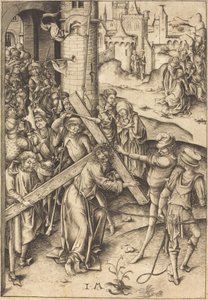 La portata della croce, c. 1480 da Israhel van Meckenem