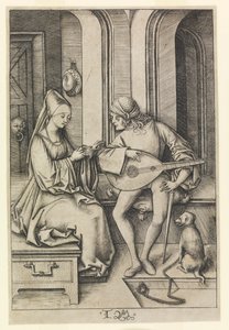 Il suonatore di liuto e il cantante (2° stato)
