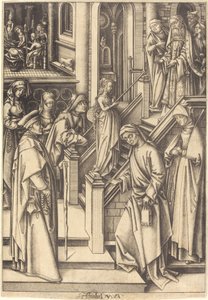 La presentazione della Vergine, c. 1490-1500 da Israhel van Meckenem