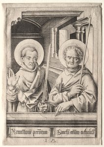 I dodici apostoli: San Simone (?) e San Matteo
