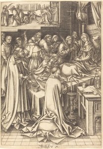 La Morte della Vergine da Israhel van Meckenem after Hans Holbein the Elder