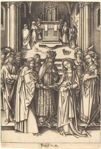 Il Matrimonio della Vergine da Israhel van Meckenem after Hans Holbein the Elder