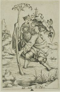 San Cristoforo da Israhel van Meckenem the younger