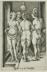 Le quattro streghe da Israhel van Meckenem the younger