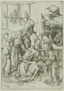Il lamento da Israhel van Meckenem the younger