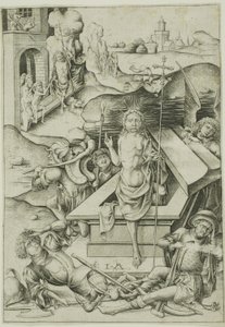 La resurrezione da Israhel van Meckenem the younger