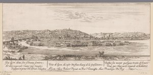 Veduta di Lione dal lato del sobborgo di Guillotière da Israël Silvestre