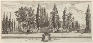 Giardino del Cardinale Montalte da Israël Silvestre