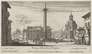 Piazza della Colonna Traiana da Israël Silvestre