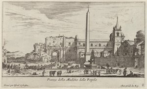 Piazza della Madonna delle Popolo da Israël Silvestre