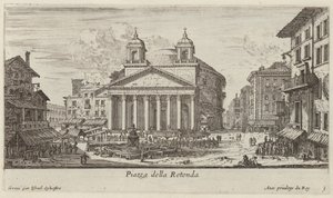 Piazza della Rotonda da Israël Silvestre