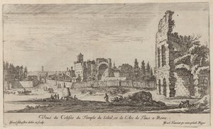 Veduta del Colosseo, del Tempio del Sole e dell