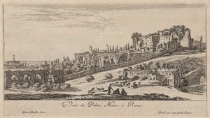 Veduta del Palazzo Maior a Roma da Israël Silvestre