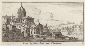 Veduta di San Giovanni dei Fiorentini da Israël Silvestre
