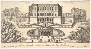 Veduta di Caprarola, da una serie di quindici vedute d