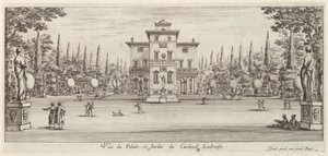 Vista del Palazzo e Giardino del Cardinale Ludovisi da Israël Silvestre