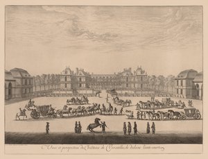 Veduta e prospettiva del Castello di Versailles, dall