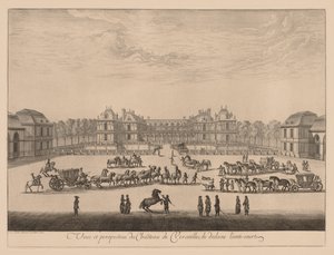 Vista e prospettiva del Castello di Versailles, dall
