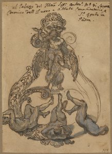 Battente della Porta con Zeus che Sconfigge i Giganti da Italian 17th Century or Italian 18th Century