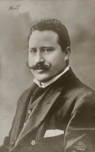 Alessandro Bonci, Italian opera singer (b/w photo) da Italian Photographer