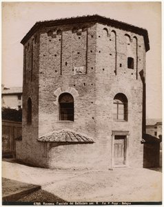 Battistero Neoniano o Battistero degli Ortodossi, Ravenna, Emilia-Romagna, Italia, fotografia di Pietro Poppi, Bologna, ca 1900